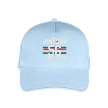 Vintage Route 1956 Design for Birthday Bday - Organic Kids’ Baseball Cap - light blue - Front