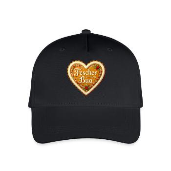 Coeur en pain d’épices Fescher Bua Costume traditionnel Bavière Bavarois - Casquette de baseball bio Enfant - noir - Devant