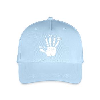 Lustige Gamer Hand Computerspiel Esports Zocker - Kinder Bio Basecap - Hellblau - Vorne