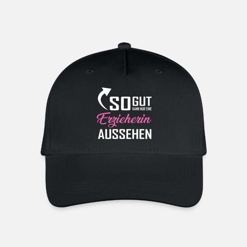 So gut kann nur eine Erzieherin aussehen - Kinder Bio Basecap - Schwarz