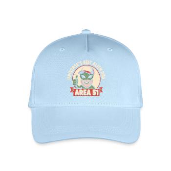 Funny Area 51 UFO Father Alien Dad - Organic Kids’ Baseball Cap - light blue - Front
