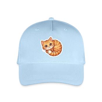 Écharpe douillette orange pour chat - Casquette de baseball bio Enfant - bleu clair - Devant