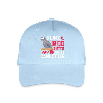 Parrot Grey - Organic Kids’ Baseball Cap - light blue - Front