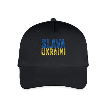 Slava Ukraini - Kinder Bio Basecap - Schwarz - Vorne