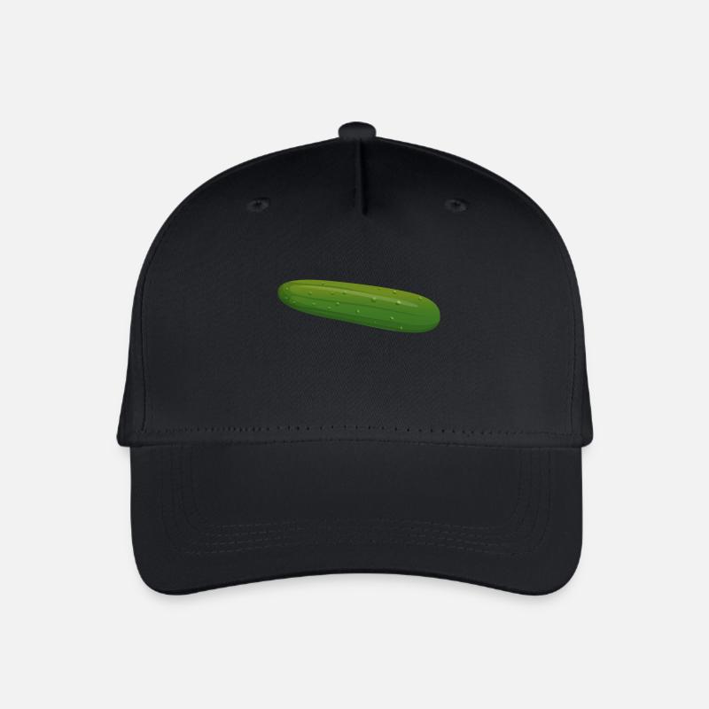 Gurke - Kinder Bio Basecap - Schwarz