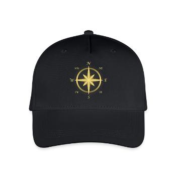 compass - Organic Kids’ Baseball Cap - black - Front