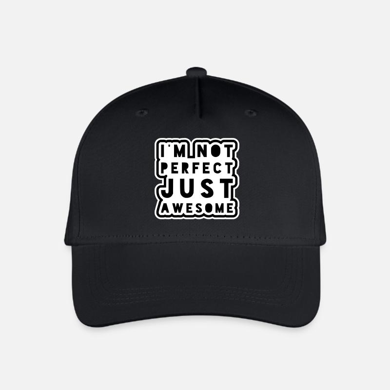 I'M NOT PERFECT JUST AWESOME - im not perfect - Kinder Bio Basecap - Schwarz