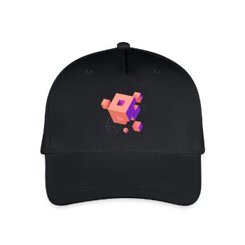 Cube Escher Space Nerd 3D AI Geek Cool PC Techie - Casquette de baseball bio Enfant - noir - Devant