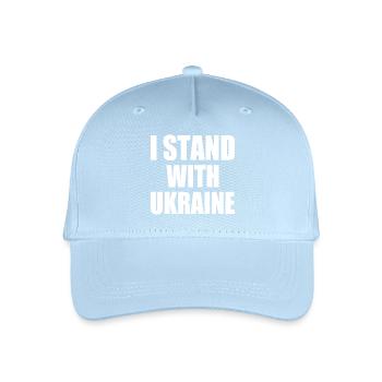 I stand with ukraine - Casquette de baseball bio Enfant - bleu clair - Devant