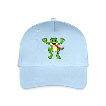Frosch Fliege - Kinder Bio Basecap - Hellblau - Vorne