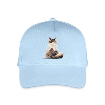Poupée de chiffon - Casquette de baseball bio Enfant - bleu clair - Devant