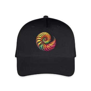 Nautilus Shell - Organic Kids’ Baseball Cap - black - Front