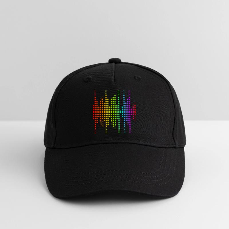 Vibrant Equalizer Sound Wave Pattern Organic Kids’ Baseball Cap