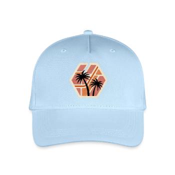 Geometric Tropical Roots - Organic Kids’ Baseball Cap - light blue - Front