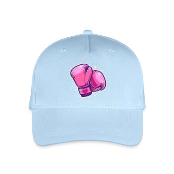 Boxhandschuhe Grafik - Kinder Bio Basecap - Hellblau - Vorne