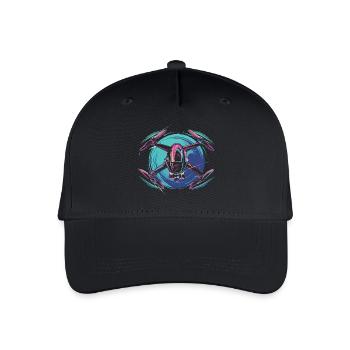 Dynamic Drone - Organic Kids’ Baseball Cap - black - Front