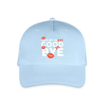 Chemises de classe Embrasse ma classe au revoir lèvres - Casquette de baseball bio Enfant - bleu clair - Devant