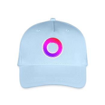 Gradient Ring Glanz - Kinder Bio Basecap - Hellblau - Vorne