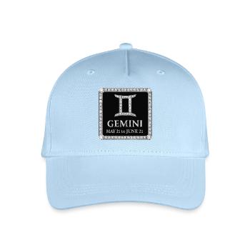 Sternzeichen Zwillinge - Kinder Bio Basecap - Hellblau - Vorne