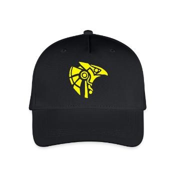 Egyptian god Horus (yellow) - Organic Kids’ Baseball Cap - black - Front