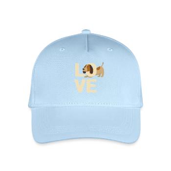 I love dogs - Organic Kids’ Baseball Cap - light blue - Front