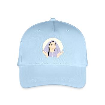 MARY St. Mary | Convent Woman | Woman with headscarf - Organic Kids’ Baseball Cap - light blue - Front