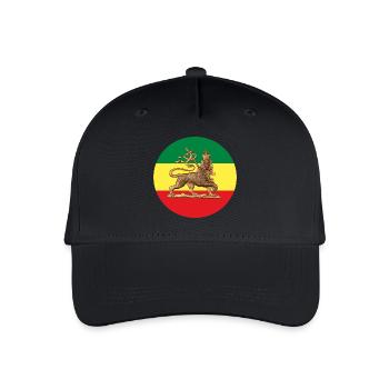 Lion of Judah Rasta Reggae Roots Jah Rastafari - Kinder Bio Basecap - Schwarz - Vorne