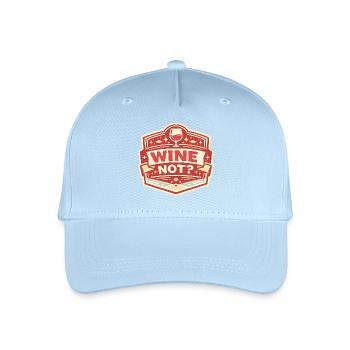 Ne pas de vin ? Conception vintage des insignes - Casquette de baseball bio Enfant - bleu clair - Devant