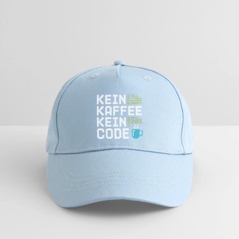 Kein Kaffee Kein Code Programmierer Informatiker Kinder Bio Basecap