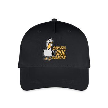 Mouette folle Personnage secondaire sarcastique drôle - Casquette de baseball bio Enfant - noir - Devant