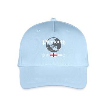 Souvenir de voyage streetwear de Plymouth en Angleterre - Casquette de baseball bio Enfant - bleu clair - Devant