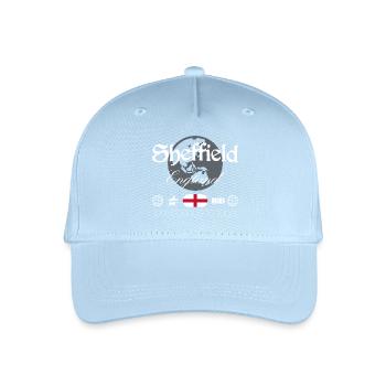 Sheffield England Streetwear Travel Souvenir - Organic Kids’ Baseball Cap - light blue - Front