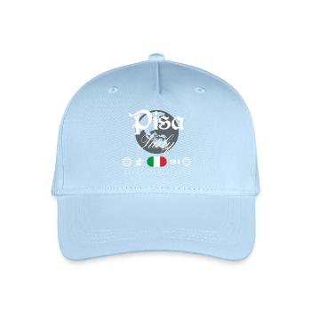 Pisa Italien Streetwear Reise Souvenir - Kinder Bio Basecap - Hellblau - Vorne