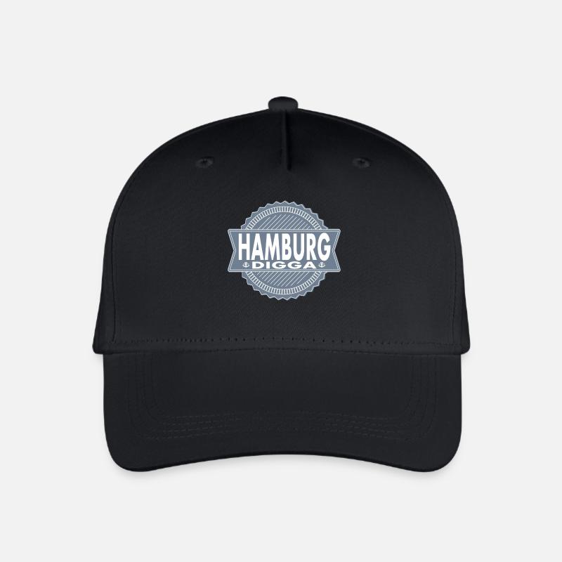 HAMBURG DIGGA - Kinder Bio Basecap - Schwarz