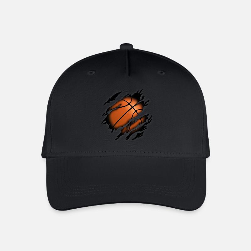 Basketball in mir - Kinder Bio Basecap - Schwarz
