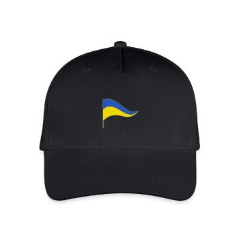 Ukraine. Speak flag flag country flag speak - Organic Kids’ Baseball Cap - black - Front