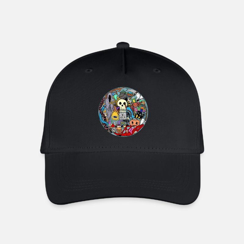 Halloween T-Shirt - Kinder Bio Basecap - Schwarz