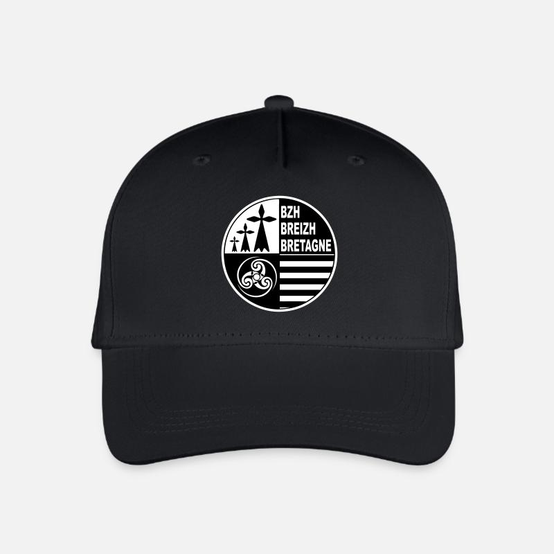 Breirzh Bretagne - Casquette de baseball bio Enfant - noir