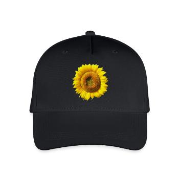 flowers lilies tulips orchids sunflower dahlia ger - Organic Kids’ Baseball Cap - black - Front