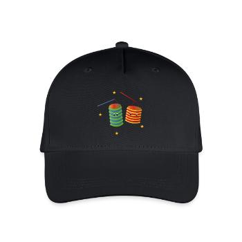 Laternenumzug - Kinder Bio Basecap - Schwarz - Vorne