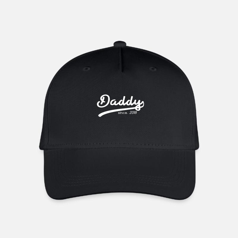 DADDY SINCE 2018 VATER PAPA GESCHENK VATERTAG - Kinder Bio Basecap - Schwarz