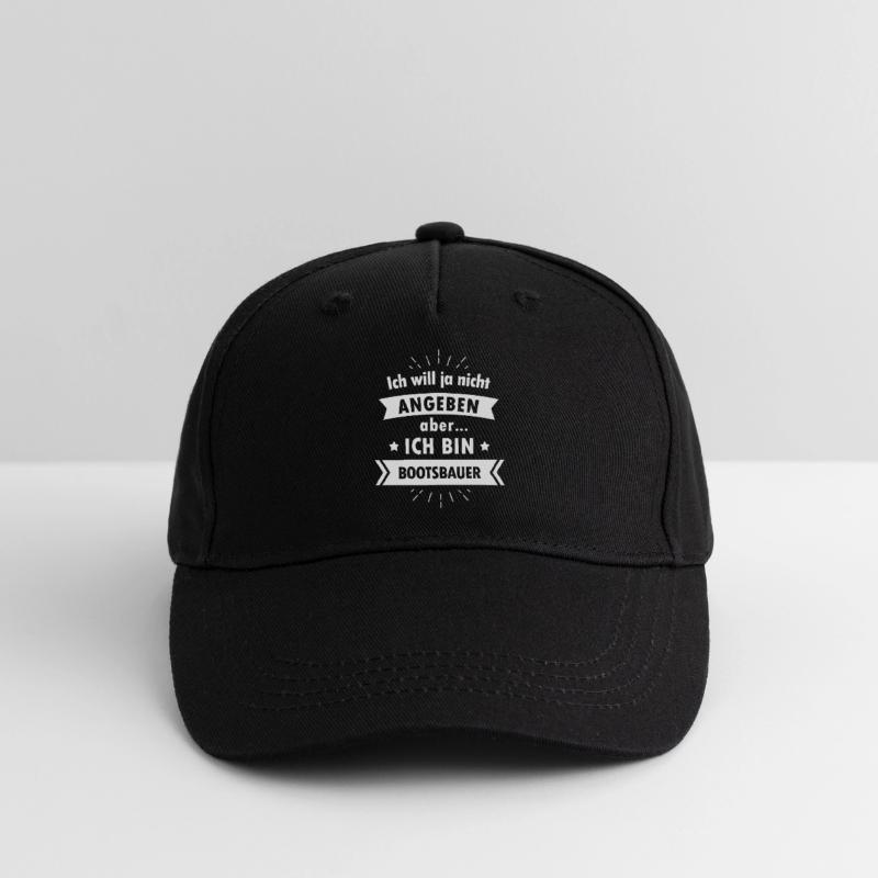 Bootsbauer Tshirt - Ich bin Bootsbauer Kinder Bio Basecap