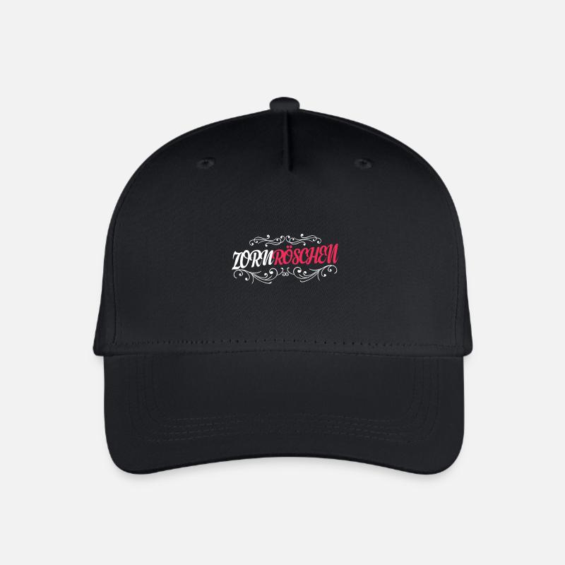 Zornröschen Märchen Dornröschen Wütend Geschenk - Kinder Bio Basecap - Schwarz