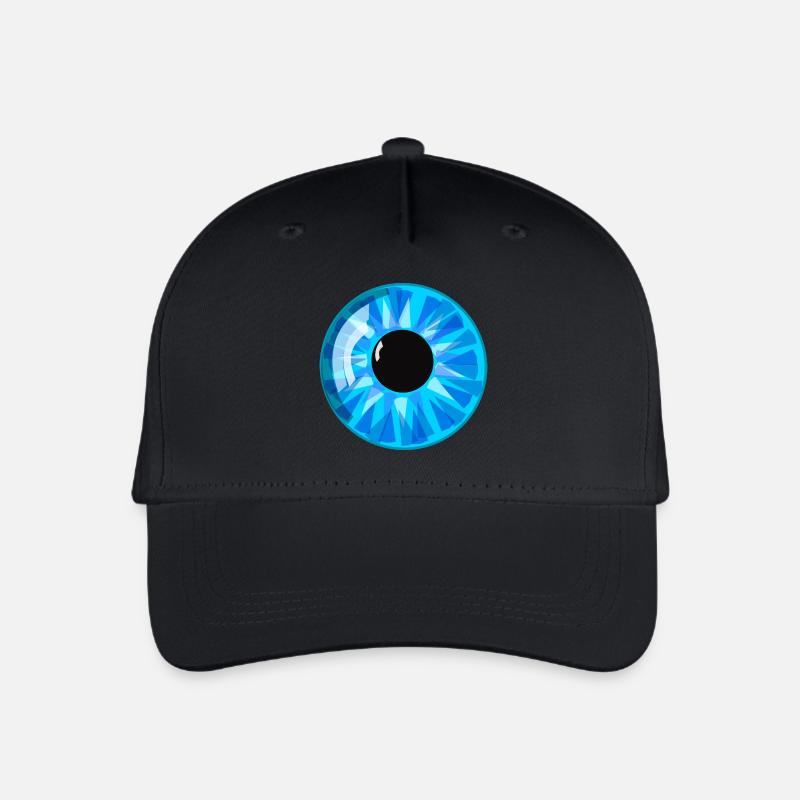 Auge - Kinder Bio Basecap - Schwarz