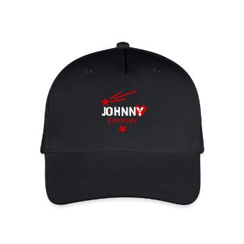Johnny für immer - Kinder Bio Basecap - Schwarz - Vorne