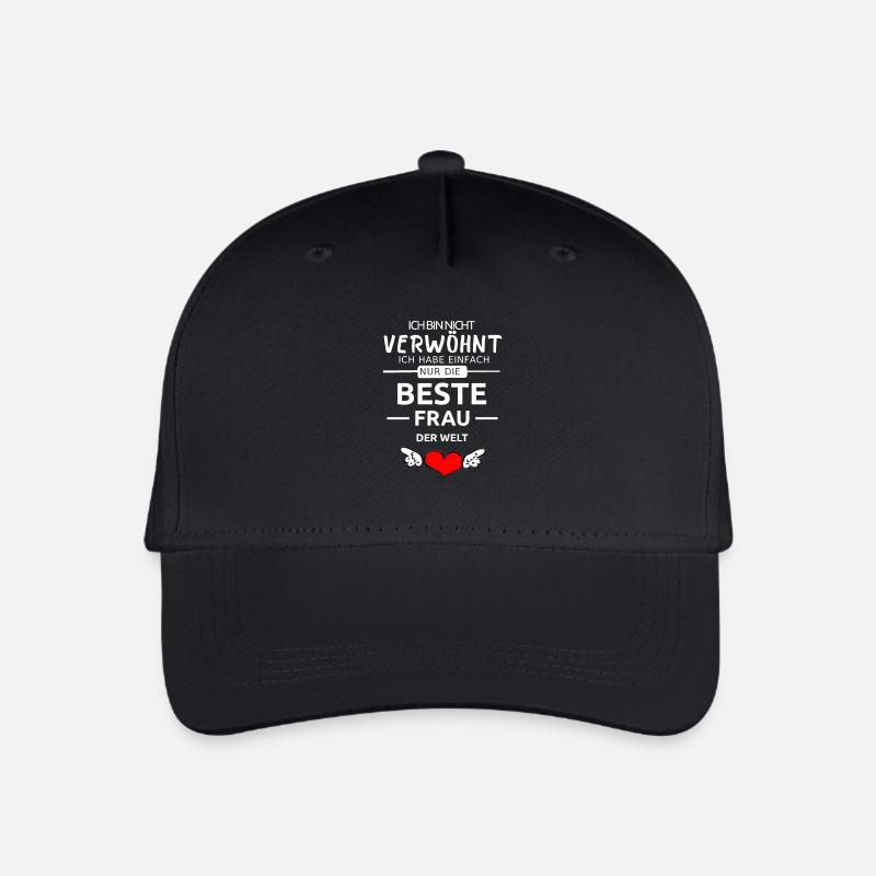 Beste Frau der Welt Valentinstag Geschenk Liebe - Kinder Bio Basecap - Schwarz