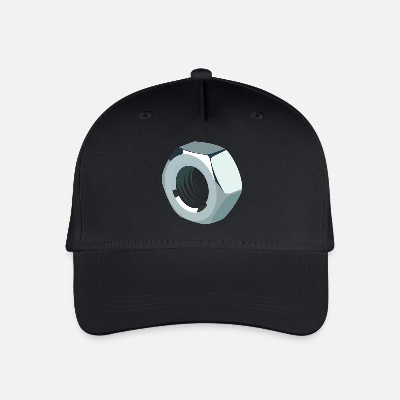 Schraubenmutter - Kinder Bio Basecap - Schwarz