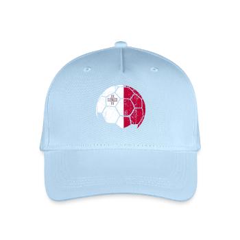 Malta soccer ball football - Organic Kids’ Baseball Cap - light blue - Front