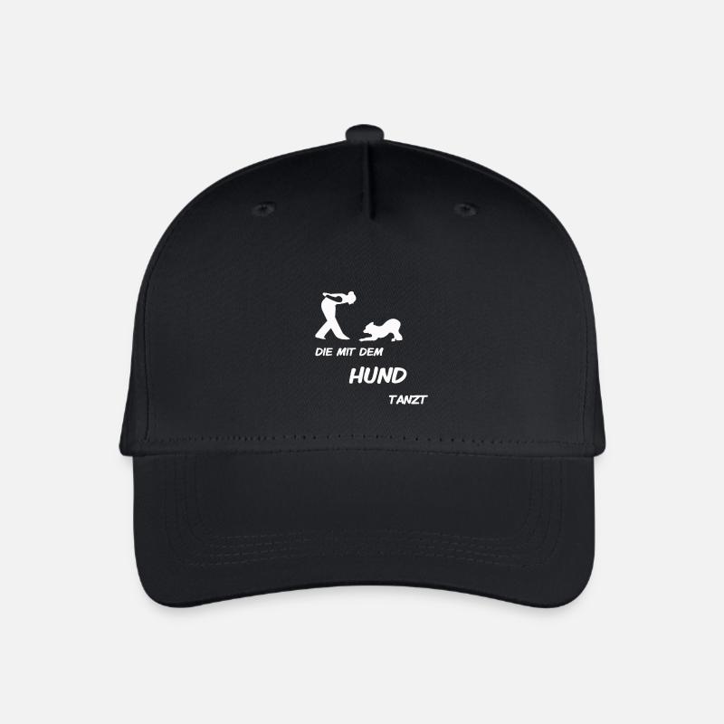 Die mit dem Hund tanzt T- shirt - Kinder Bio Basecap - Schwarz