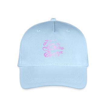I am the Birthday Squad Pink Verlauf - Kinder Bio Basecap - Hellblau - Vorne